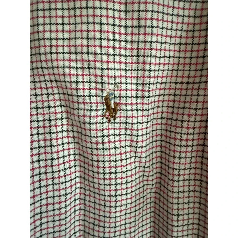 Ralph Lauren Kids Button Down Shirt Plaid Checkered Long Sleeve Boys‎ Size 7